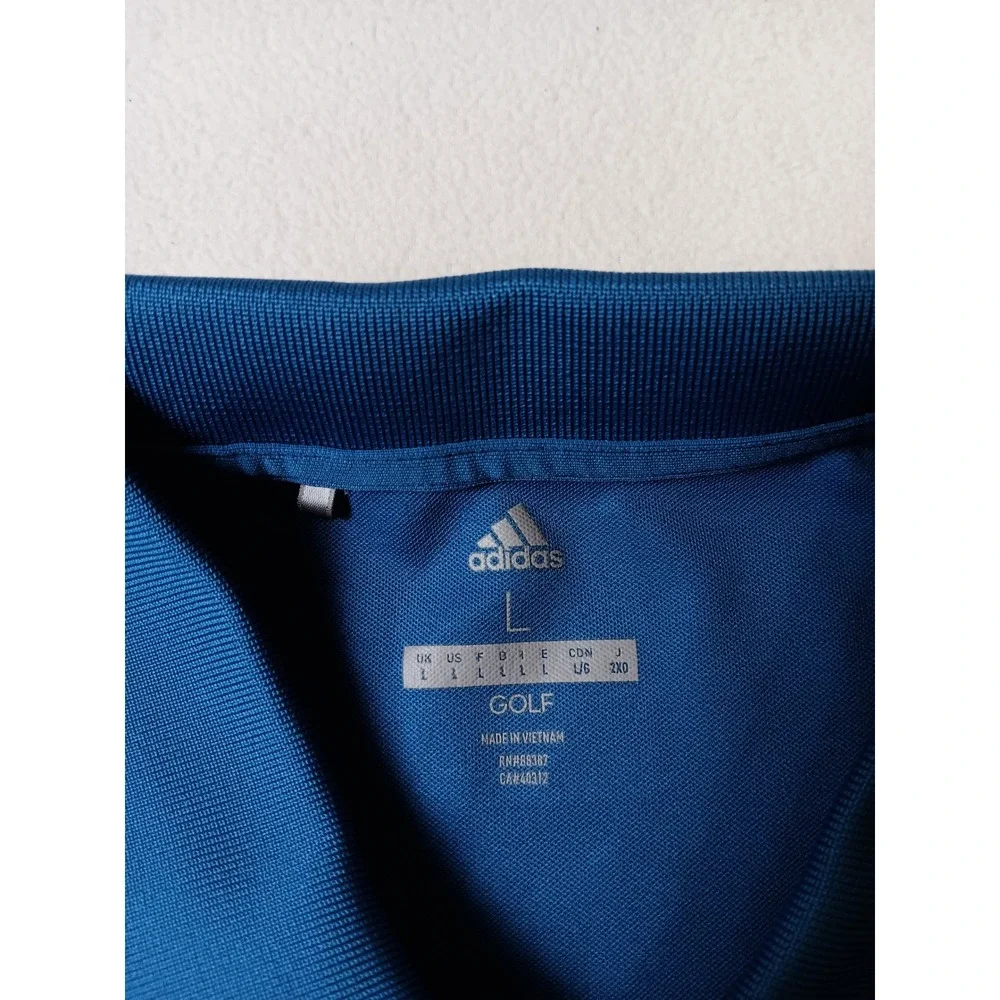 Adidas Golf Mens 2018 Ryder Cup Le Golf National France Polo Shirt Blue Large